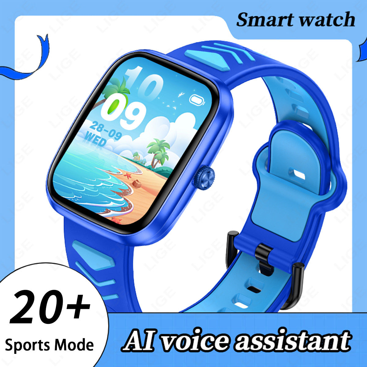Orologio connesso multifunzionale per bambini e adolescenti: chiamate Bluetooth, rilevamento del sonno.