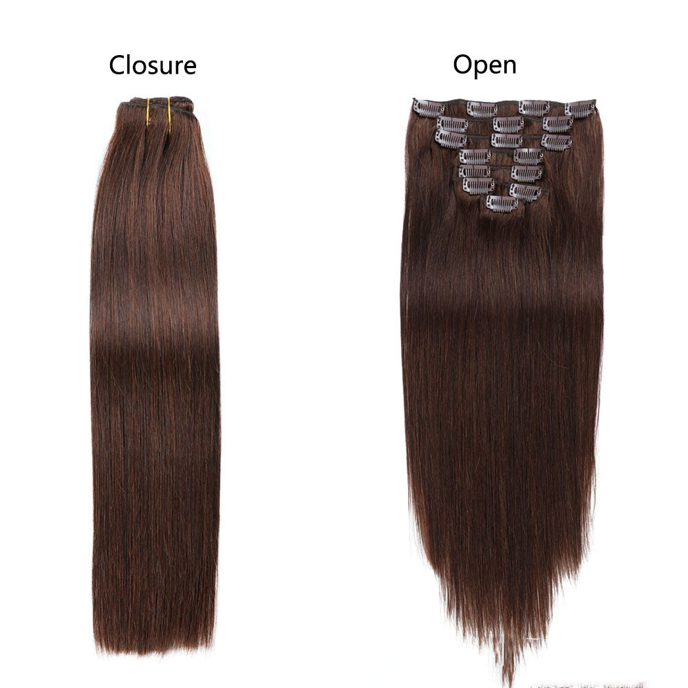 Perruque en cheveux naturels, extensions sans traces ni marques