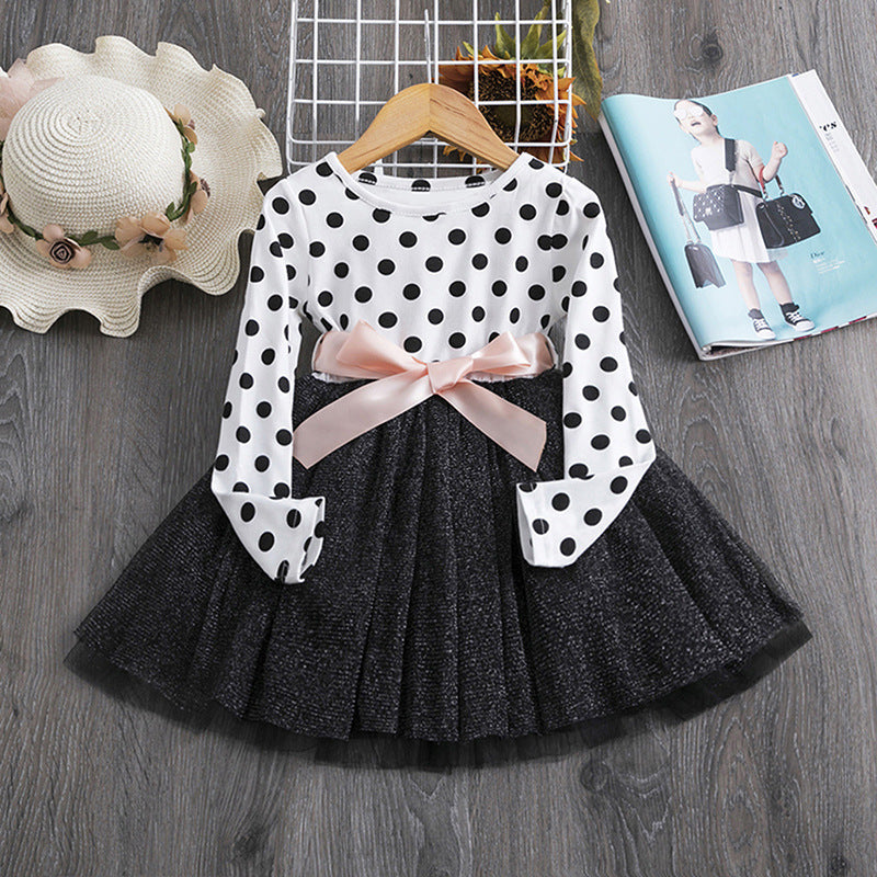 Robe princesse lunatique à pois.