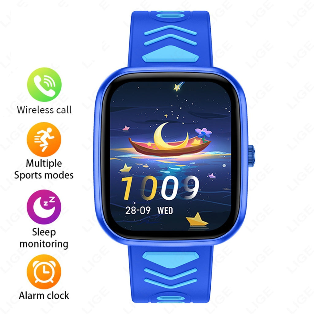 Orologio connesso multifunzionale per bambini e adolescenti: chiamate Bluetooth, rilevamento del sonno.