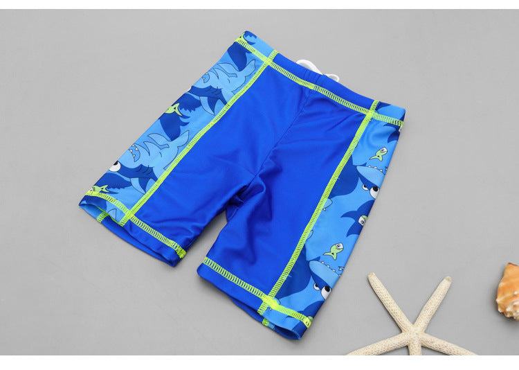 Maillot de bain anti-UV garçon requin bicolore polyester