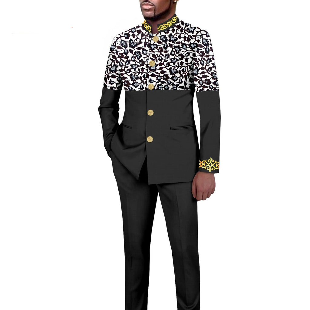 Ensemble blazer imprimé slim fit casual – 18 motifs exclusifs mi-saison