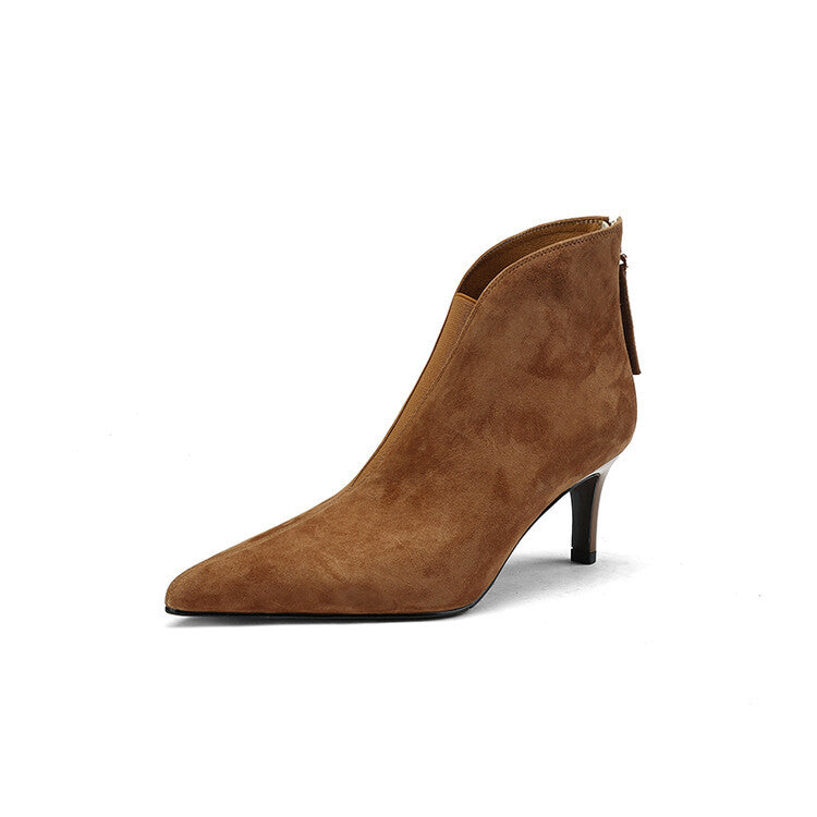 Bottes élastiques chic à talon fin stiletto