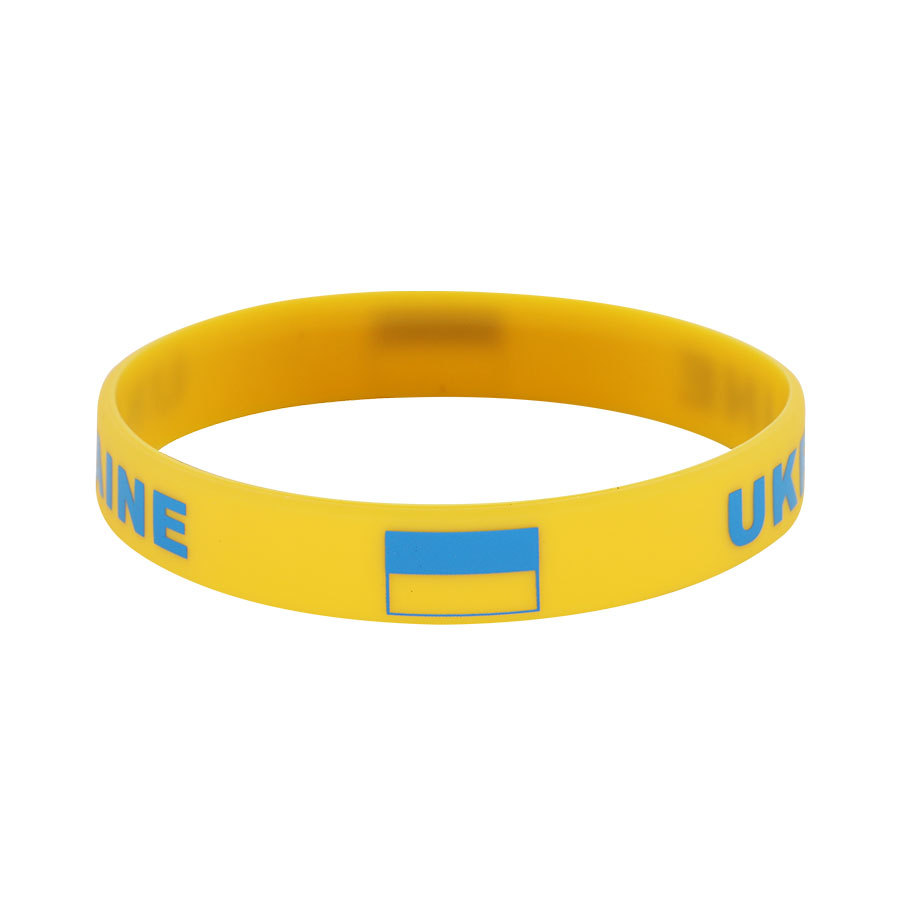 Bracelet drapeau silicone unisexe – accessoire sport 20 cm, style FIFA