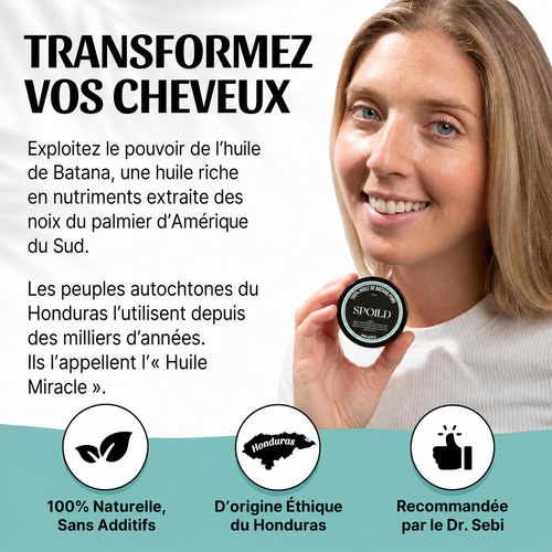 Huile capillaire Batana – Réparation et croissance des cheveux