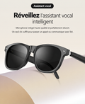 Lunettes de Soleil Intelligentes Bluetooth IA Son HIFI Verres HD Anti-UV