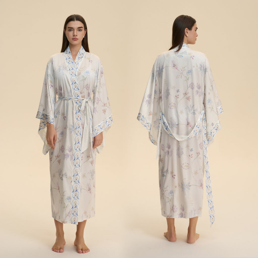Túnica cardigan estilo kimono