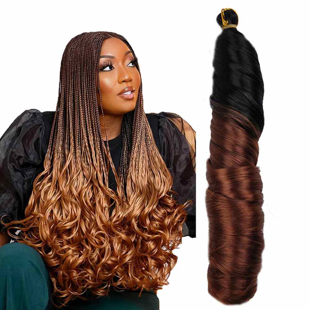 Tresses crochet françaises loose wave 22 pouces