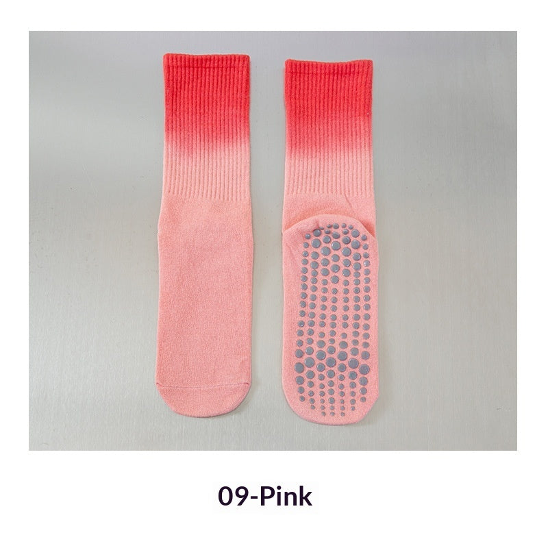 Chaussettes sport femmes dégradé anti-glisse coton – low-top