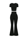 ENSEMBLE DE SPORT DÉCONTRACTÉ FEMME – 2 PIÈCES MANCHES 3/4 MULTI-OCCASIONS