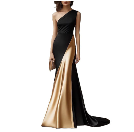 Robe en satin chic et sophistiquée femme