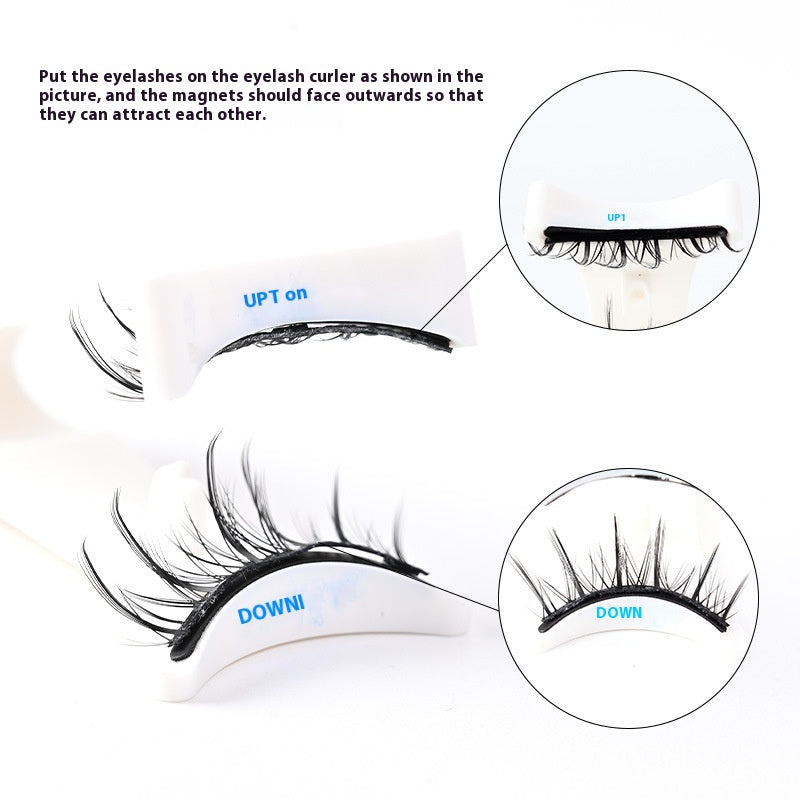 Trio of Magnetic False Eyelashes Without Glue – Natural, Long-Lasting, Reusable