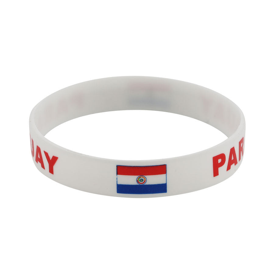 Bracelet drapeau silicone unisexe – accessoire sport 20 cm, style FIFA