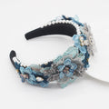 Accessoire baroque pour femme avec perles, dentelle et cristaux – Idéal pour les soirées ou bals