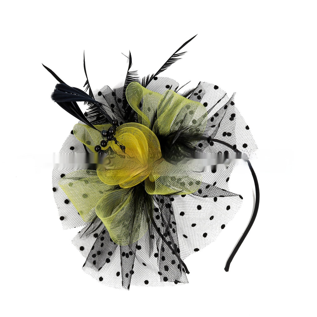 BANDEAU BILLYCOCK MAILLE MARIÉE – 35 COULEURS FLEURS FAIT MAIN