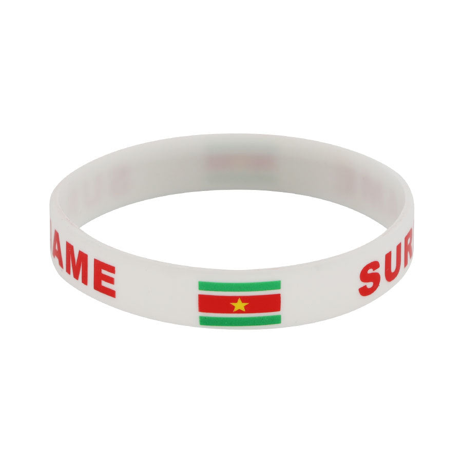 Bracelet drapeau silicone unisexe – accessoire sport 20 cm, style FIFA