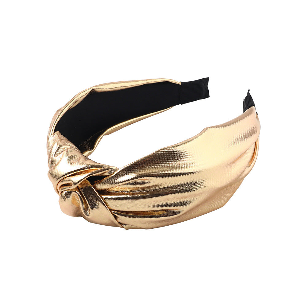 Barrette noeud tissu lumineux – Fixation douce pour cheveux