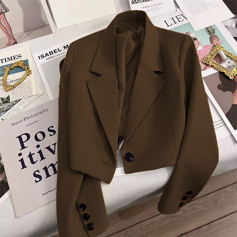 Blazer Chic Style Commuter Femme Petite Taille