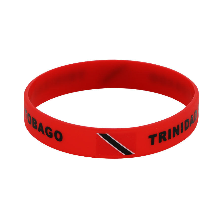 Bracelet drapeau silicone unisexe – accessoire sport 20 cm, style FIFA