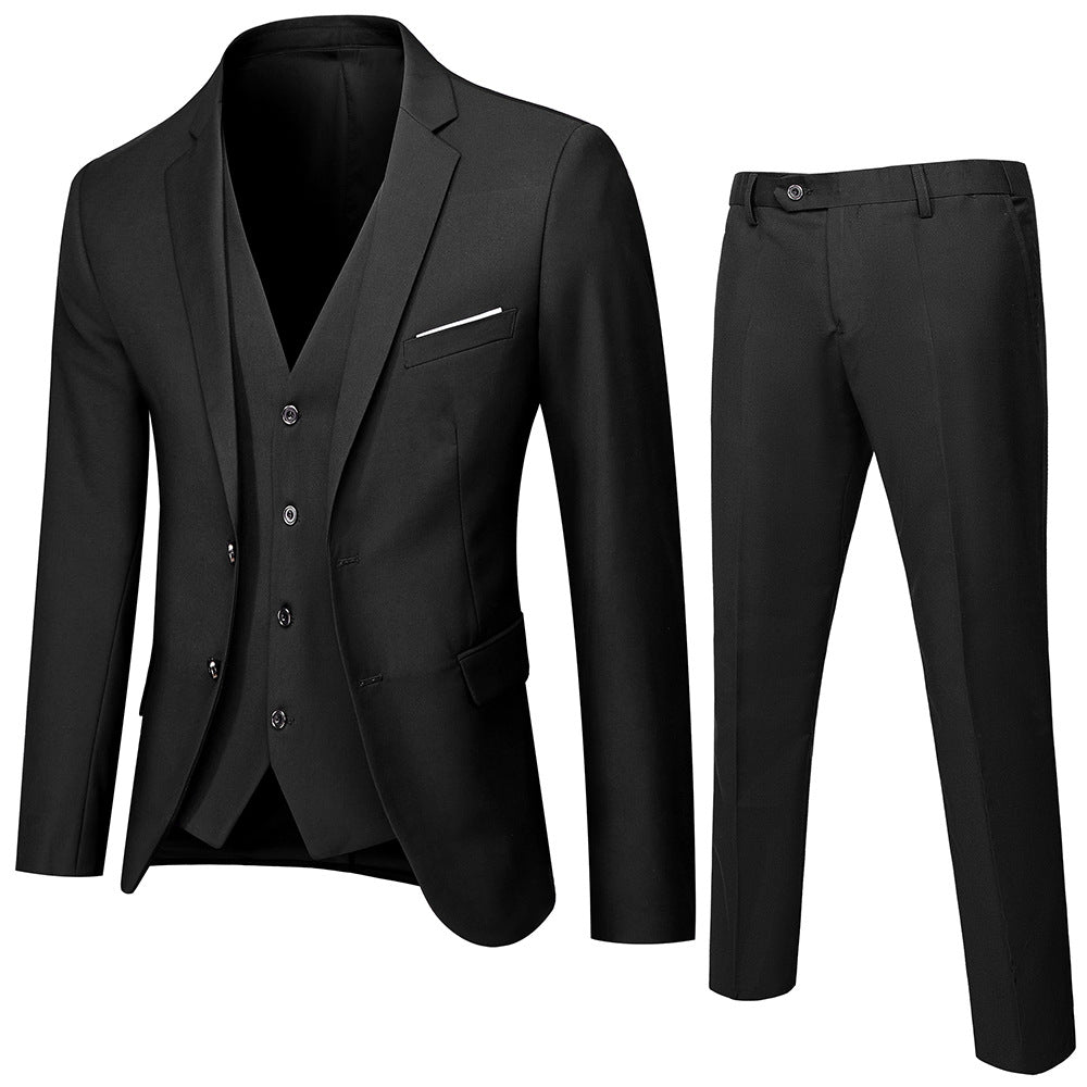 Costume 3 pièces coton gris slim fit professionnel – loisirs jusqu'à 6XL