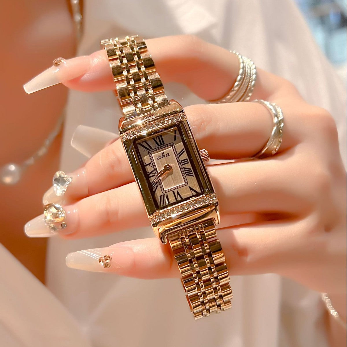 Montre personnalisée étanche bracelet acier inox – gravure nom waterproof
