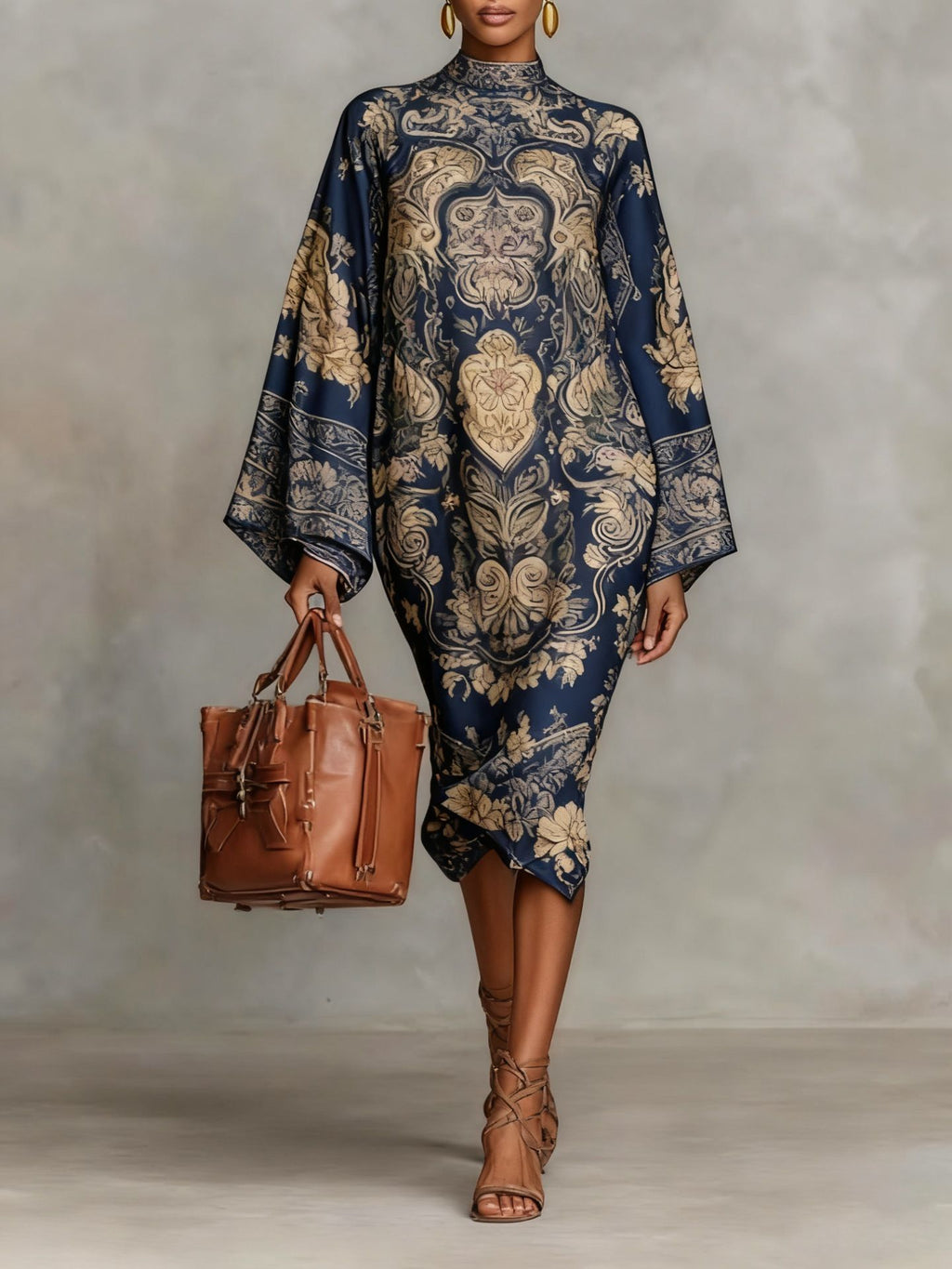 Robe flowy imprimé digital rétro frais – tendance printemps 2026