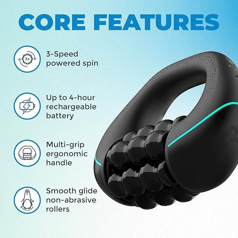 Mini masseur roulant rechargeable – soulagement musculaire profond