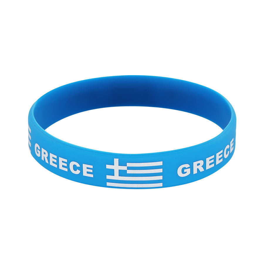 Bracelet drapeau silicone unisexe – accessoire sport 20 cm, style FIFA