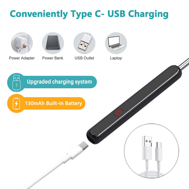 Nettoyeur d’oreilles NE3 avec caméra LED – otoscope sans fil iPhone Android