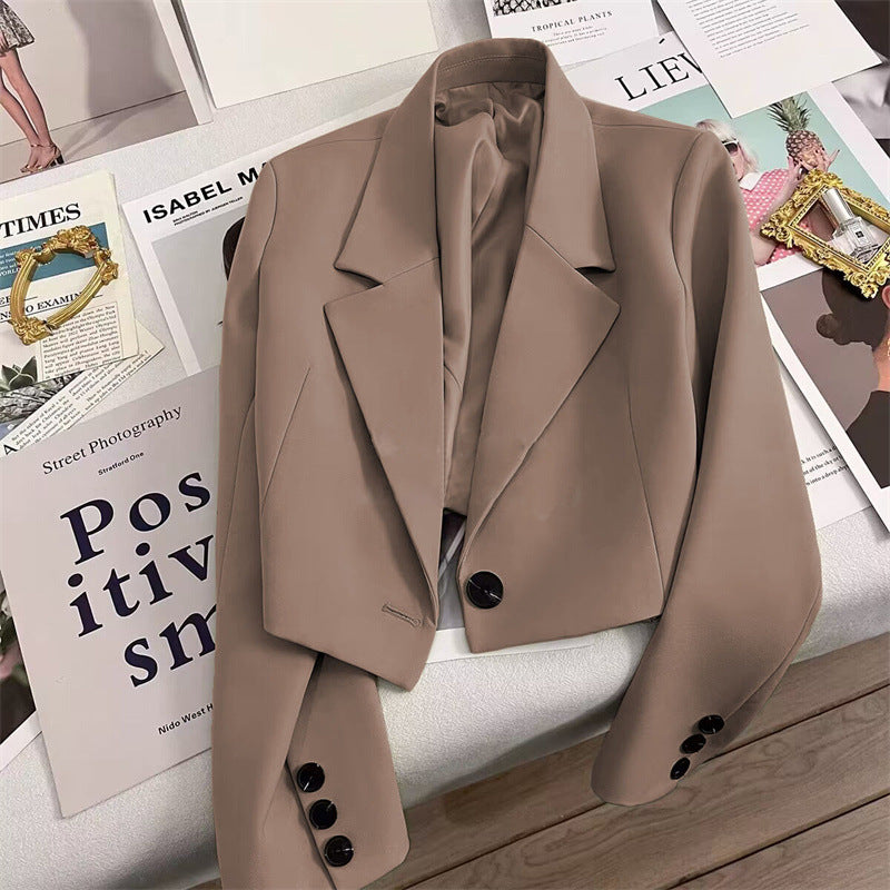 Blazer Chic Style Commuter Femme Petite Taille