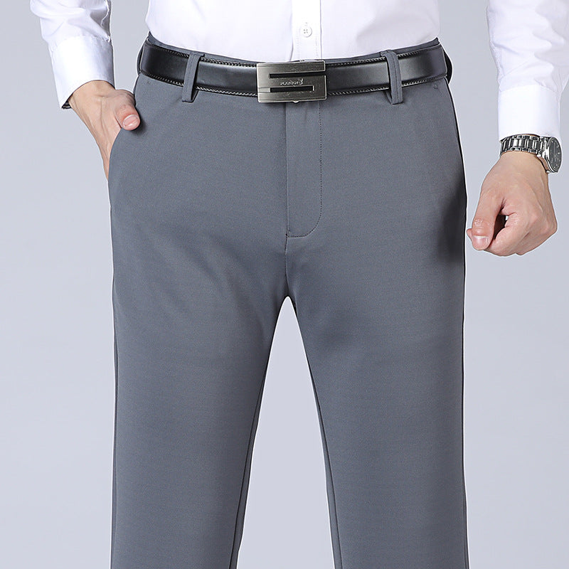 Pantalons casual business stretch coupe droite homme – Élégance flexible