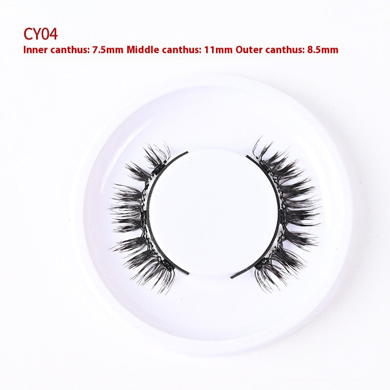Trio of Magnetic False Eyelashes Without Glue – Natural, Long-Lasting, Reusable