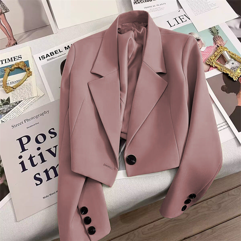 Blazer Chic Style Commuter Femme Petite Taille