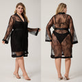 Plus Size Women's Ice Silk Pajamas - Luxury Comfort