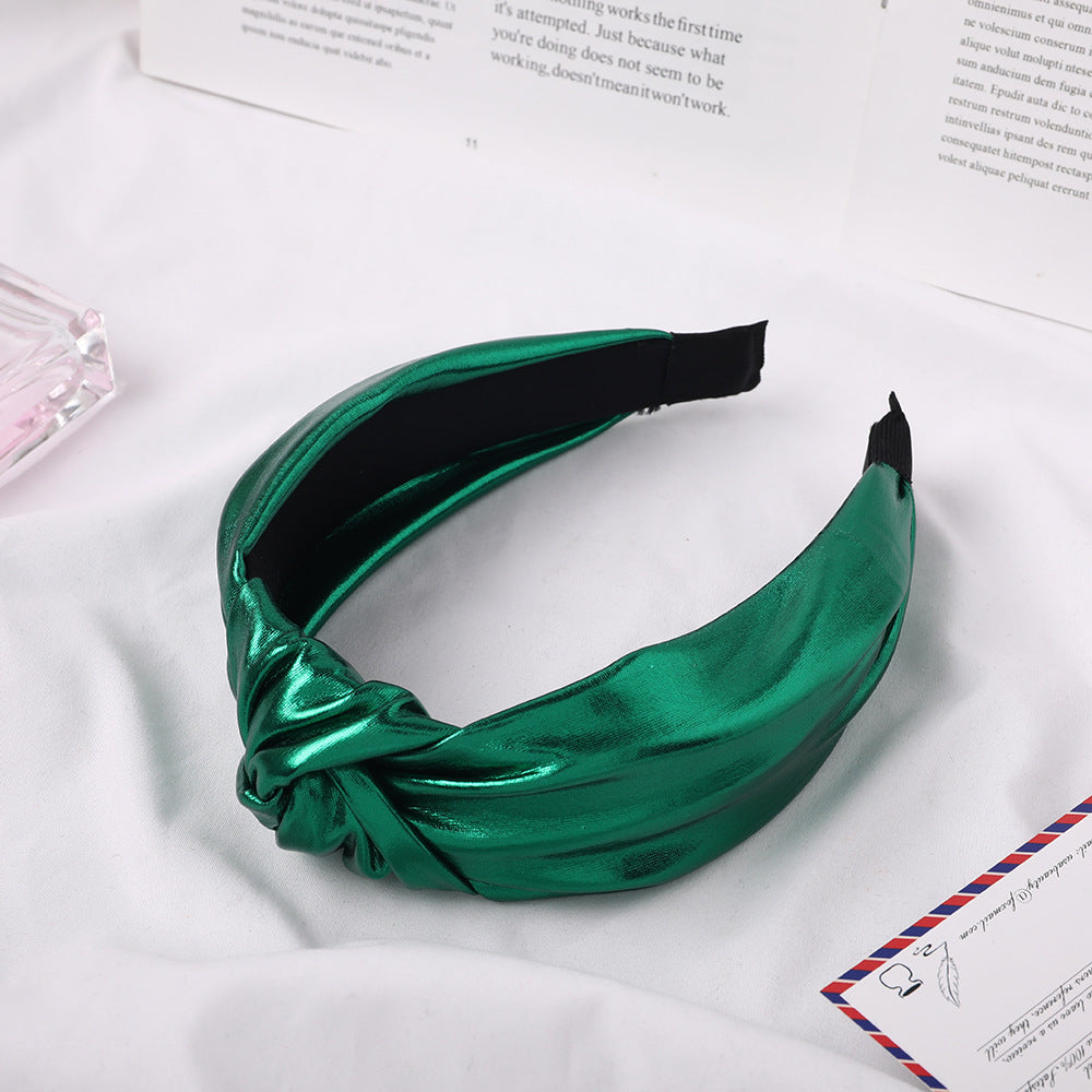 Barrette noeud tissu lumineux – Fixation douce pour cheveux