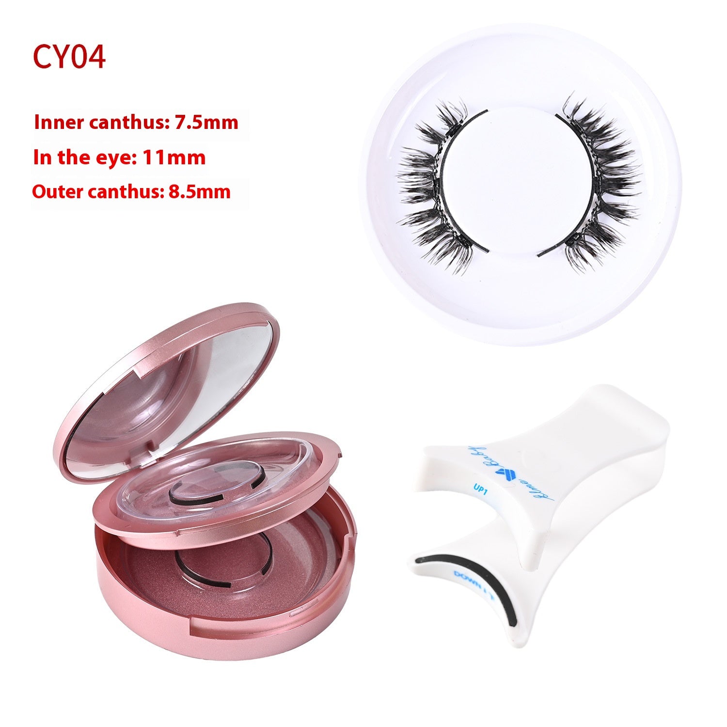 Trio of Magnetic False Eyelashes Without Glue – Natural, Long-Lasting, Reusable