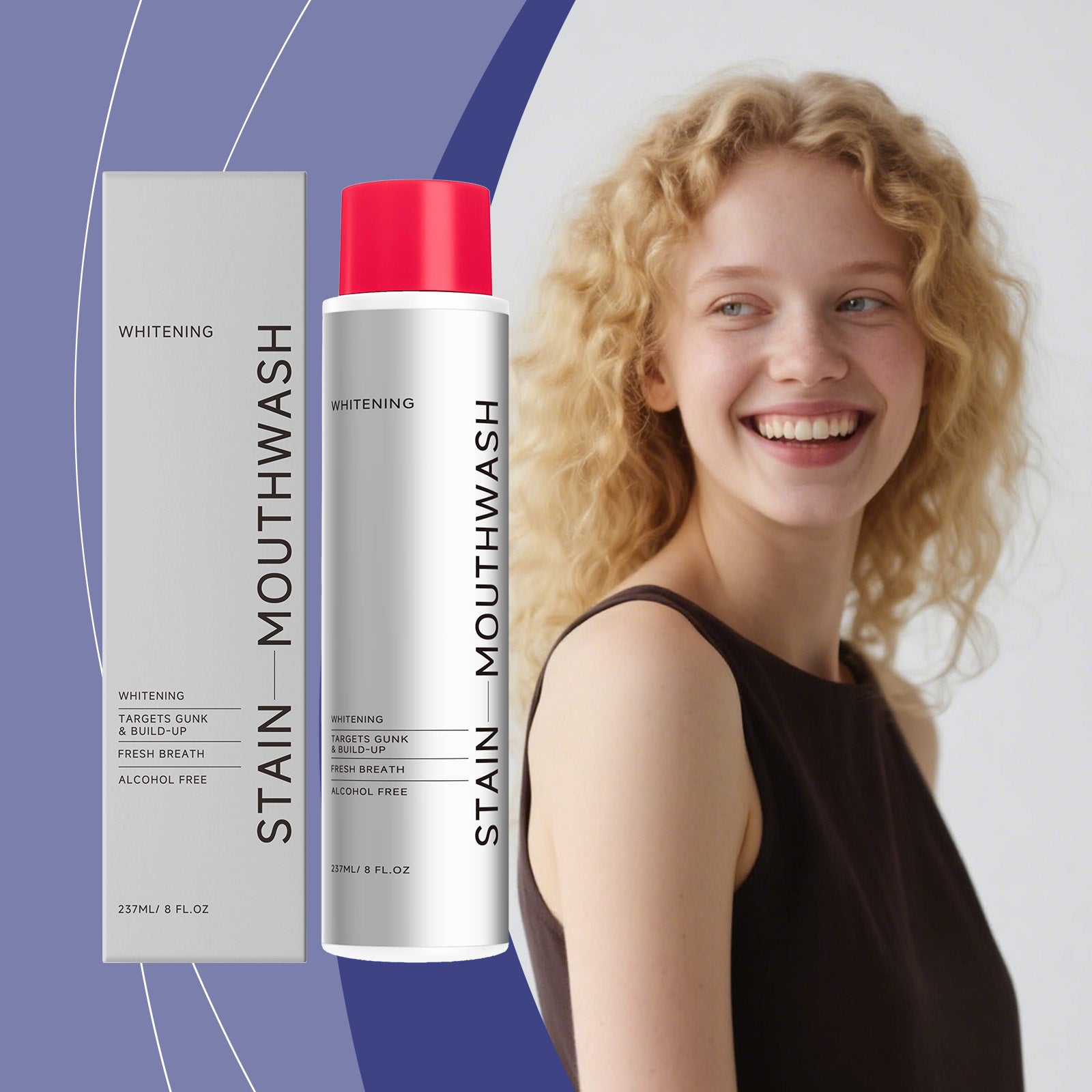 Bain de bouche blanchissant anti-taches – 237 ml