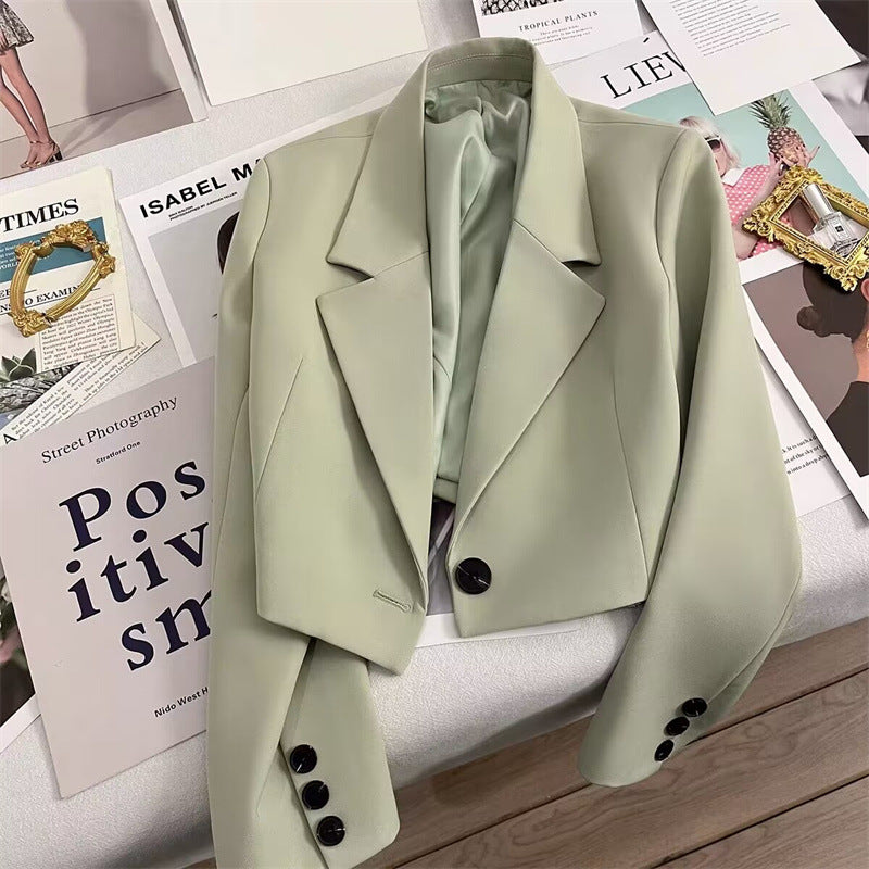 Blazer Chic Style Commuter Femme Petite Taille