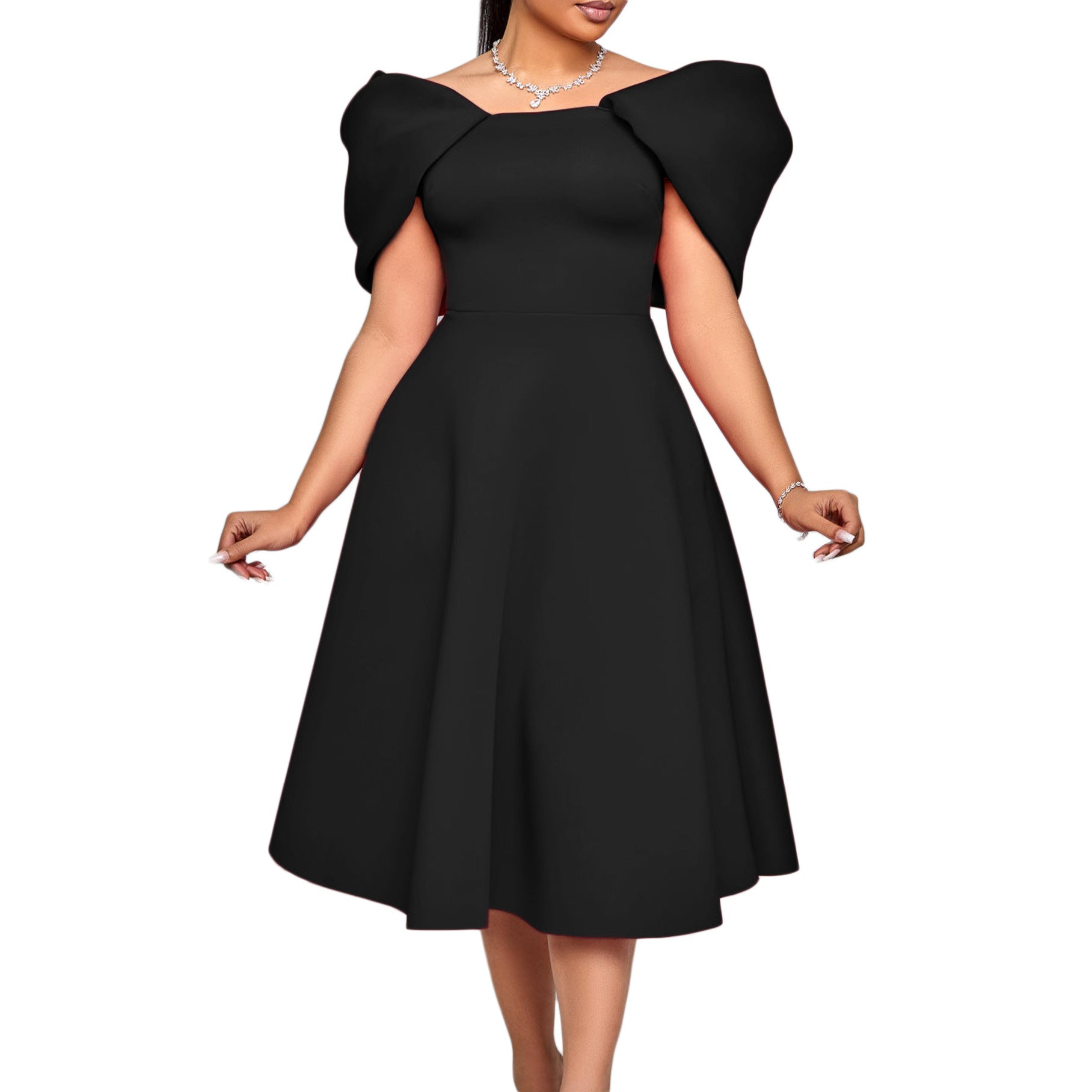 Robe unie femme casual chic épurée