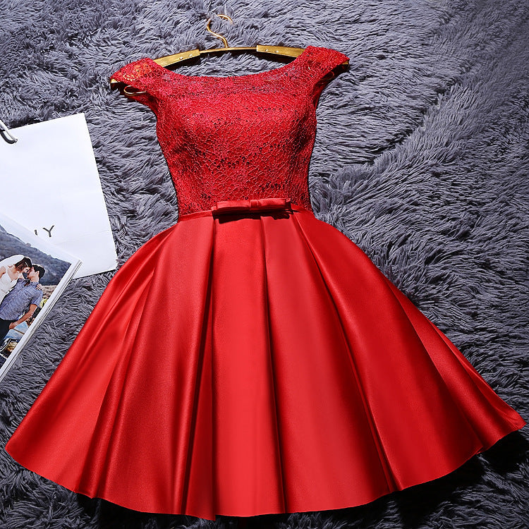 Robe  élégante style coréen – Robe de cérémonie chic coupe slim