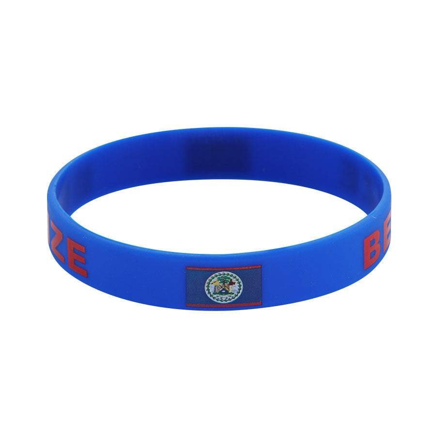 Bracelet drapeau silicone unisexe – accessoire sport 20 cm, style FIFA