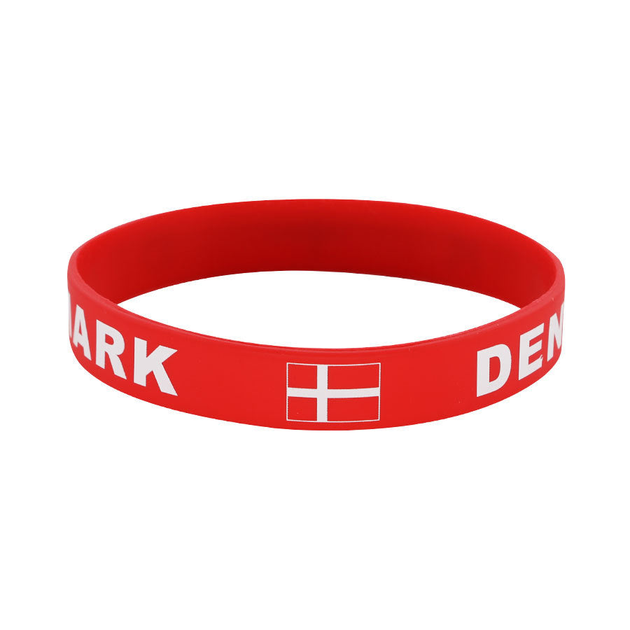 Bracelet drapeau silicone unisexe – accessoire sport 20 cm, style FIFA