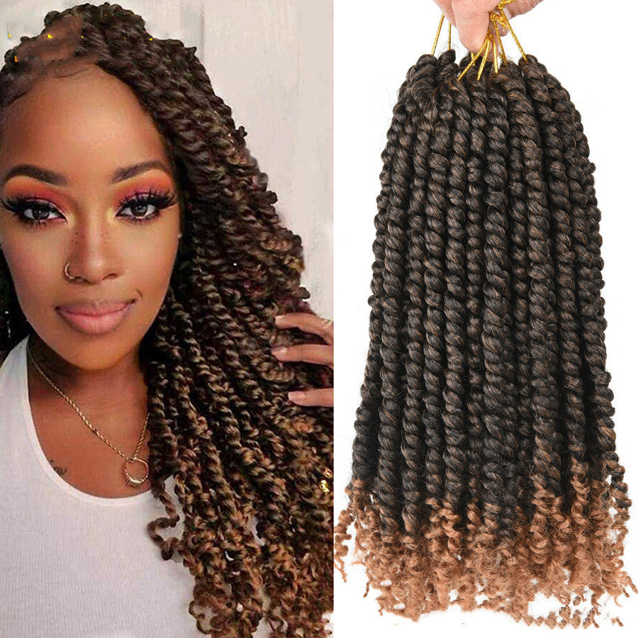Tresses crochet passion twist TOMO africaines pré-torsadées effet dirty braids