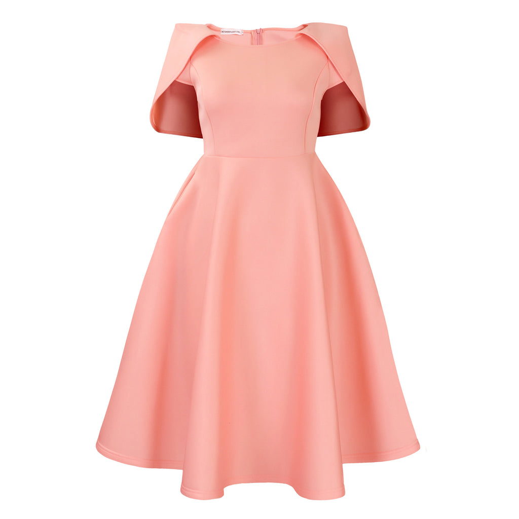 Vestido liso casual chic y depurado para mujer