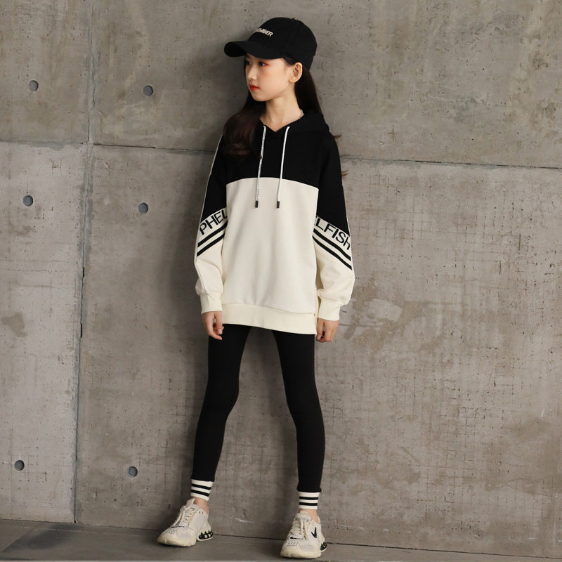 Ensemble Sport Femme à Capuche Beige – Survêtement Coton Confort & Style