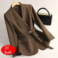 Blazer Laine Femme Sophistiqué Élégant