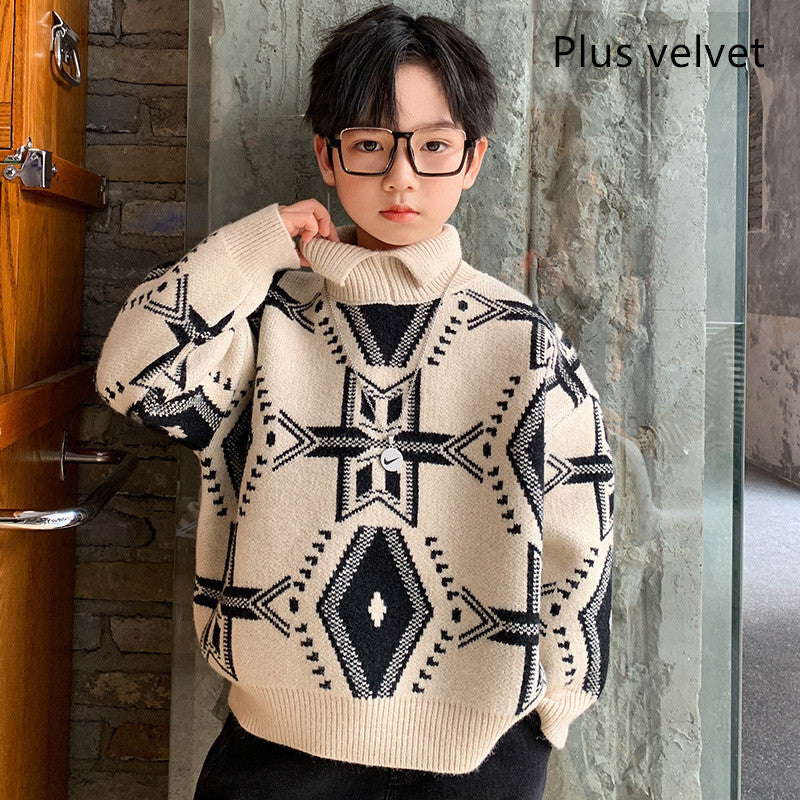 Pull super western style coréen stretch tricot – pour enfant