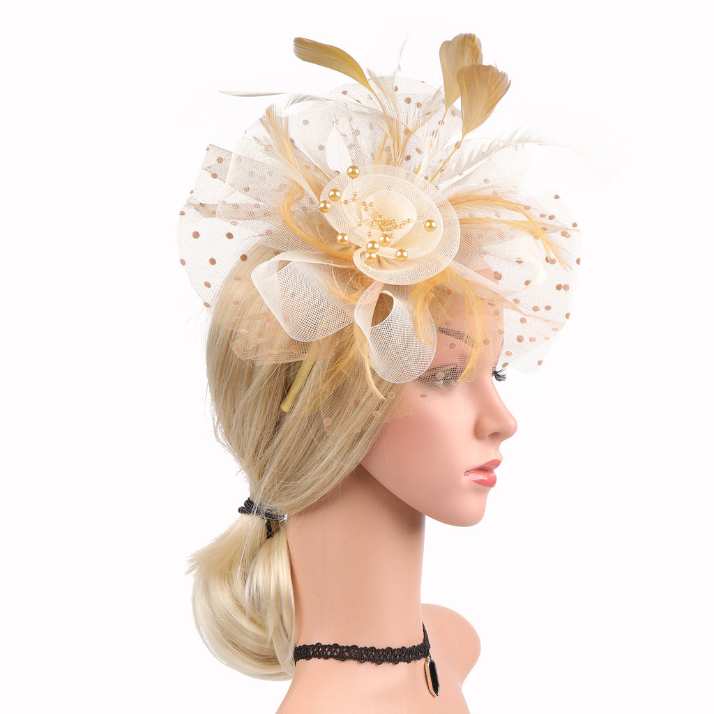 BANDEAU BILLYCOCK MAILLE MARIÉE – 35 COULEURS FLEURS FAIT MAIN