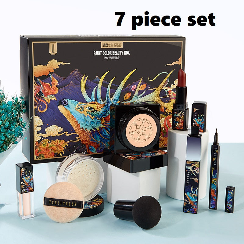 Coffret maquillage 9 pièces – Poudre, BB crème cushion et rouge à lèvres – Kit maquillage abordable