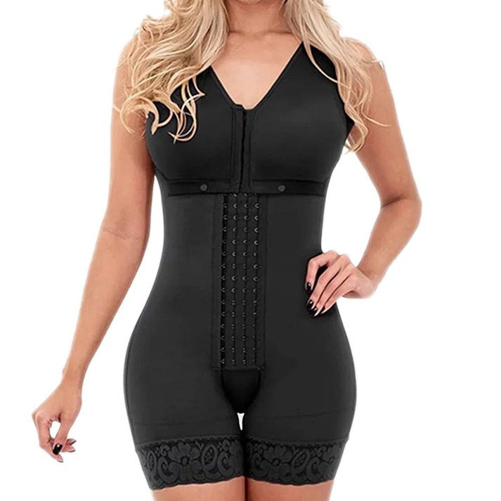 Combinaison gagnante ventre plat effet lift – Nylon Spandex nude/noir S-6XL best-sellers-tendance